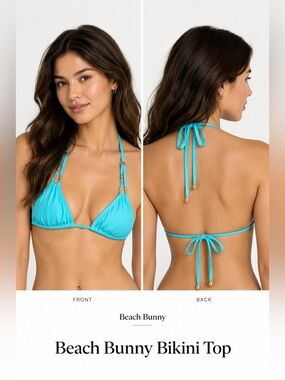 Beach Bunny Bikini Top nwt